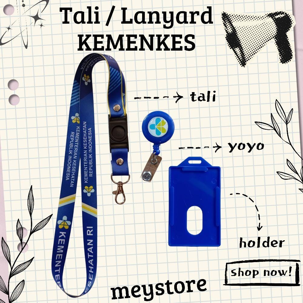 

Tali ID CARD / Lanyard KEMENKES Biru READY [STOCK MELIMPAH] Termurahhh Harga Grosir!