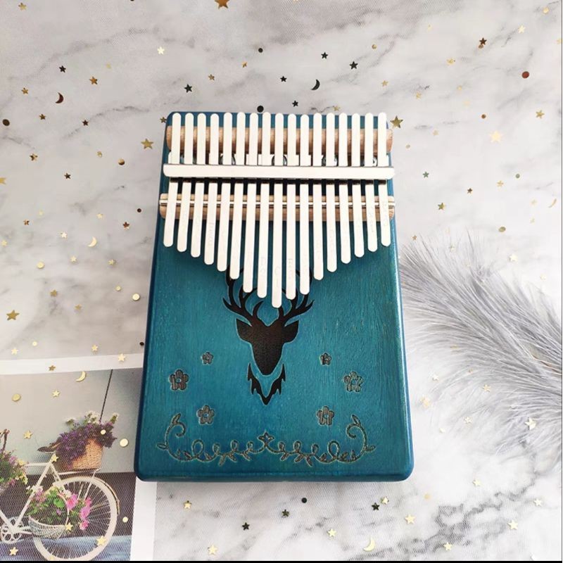 Kalimba 17 KEY , Kalimba Alat Musik Untuk Pemula Piano Jari , Kecapi jari Kalimba, Kalimba Kayu