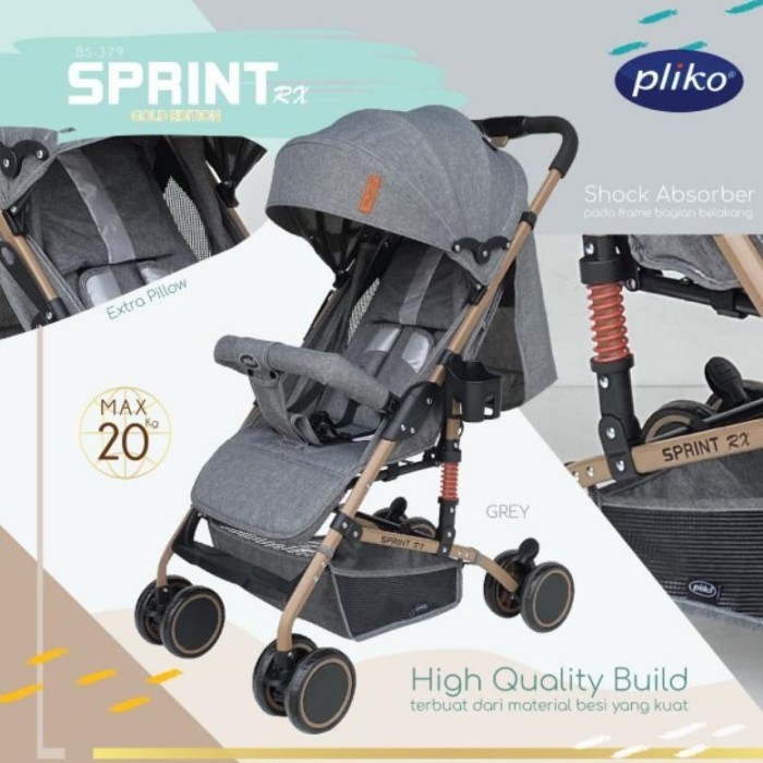 Baby Stroller Pliko Sprint Rx Bs379 Kereta Dorong Bayi Cabin Size Tbk