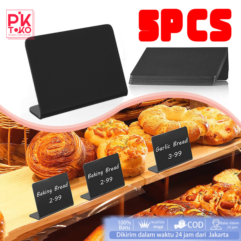 

Letter Board Papan Mini Chalkboard 5PCS Stand Papan Tulis Mini Papan Menu Kecil untuk Dapur dan Café Kustomisasi Gambar