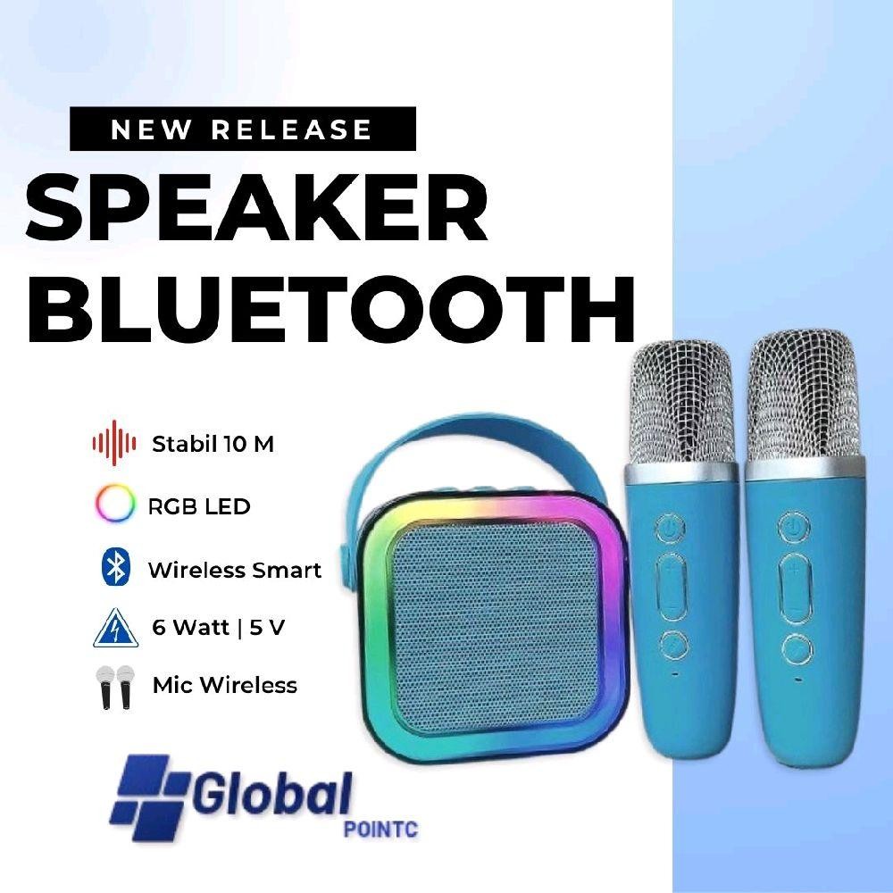 Speaker karaoke portable dual  mic | speaker bluetooth karaoke bass kuat