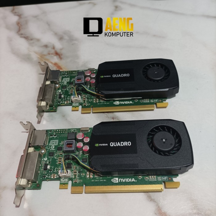 VGA Card Nvidia Quadro K600 1GB DDR3 128 Bit – Low Profile Mini PC + Bonus Converter VGA