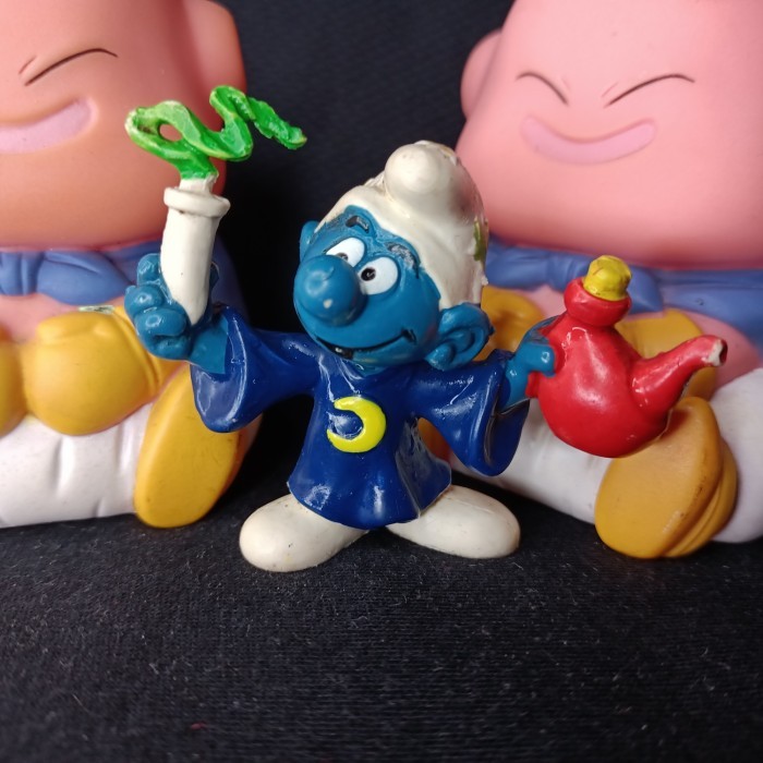 magic smurf figure ori loose HK ver