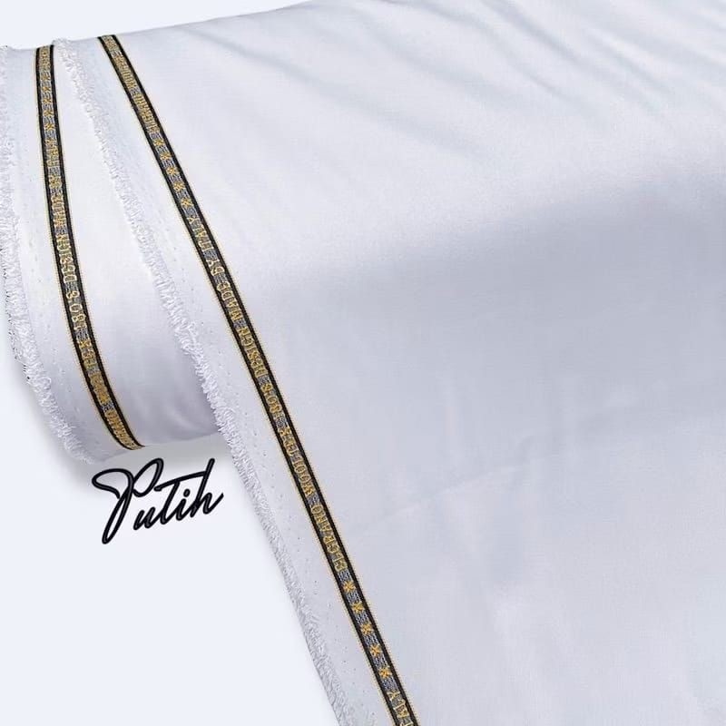 Kain Putih Polos Meteran Bahan Baju Dinas PDH PNS Perawat Jas Kedokteran Semiwool Tebal