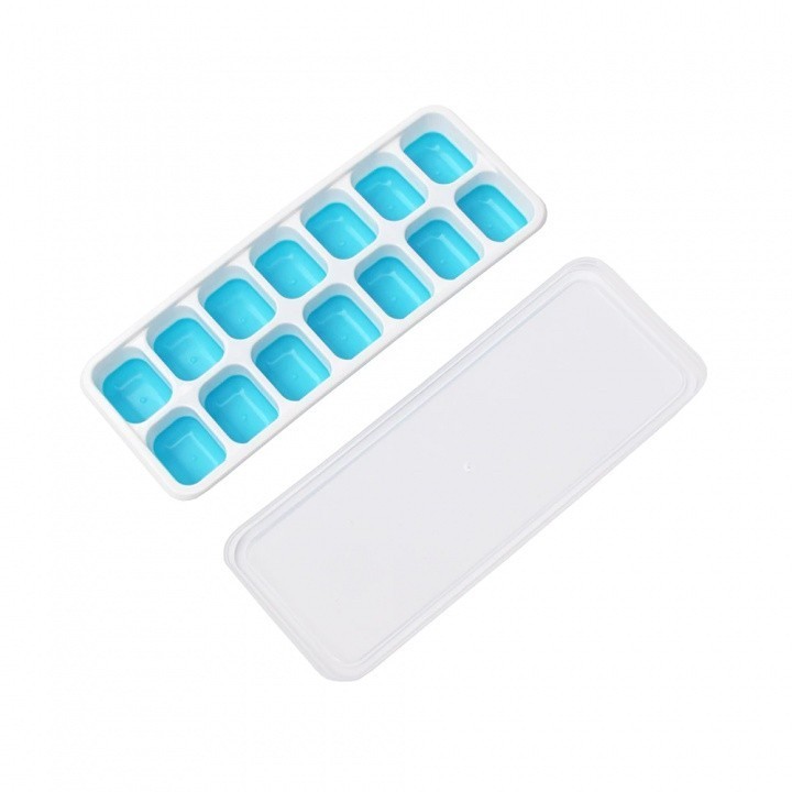 Alat Pencetak Es Batu Cetakan Es Batu Silikon Besar dan Penutup