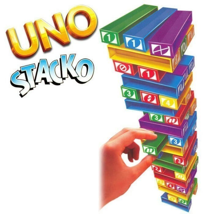 Uno Stacko / Mainan Balok Susun Tower Stacko / Board Games Uno Stacko