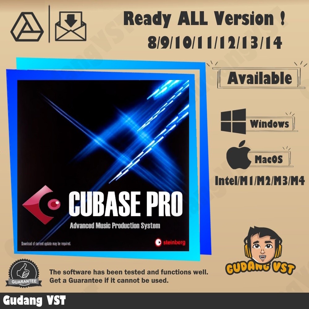 Cubase Pro + Plugin Ready Semua Versi WINDOW / MAC Terbaru