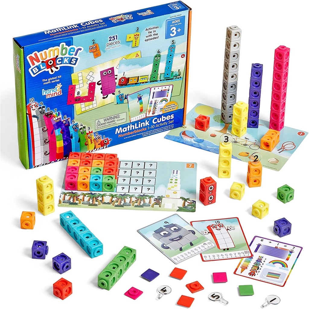 hand2mind MathLink Numberblocks 1-10 Activity Set, Mainan Edukatif