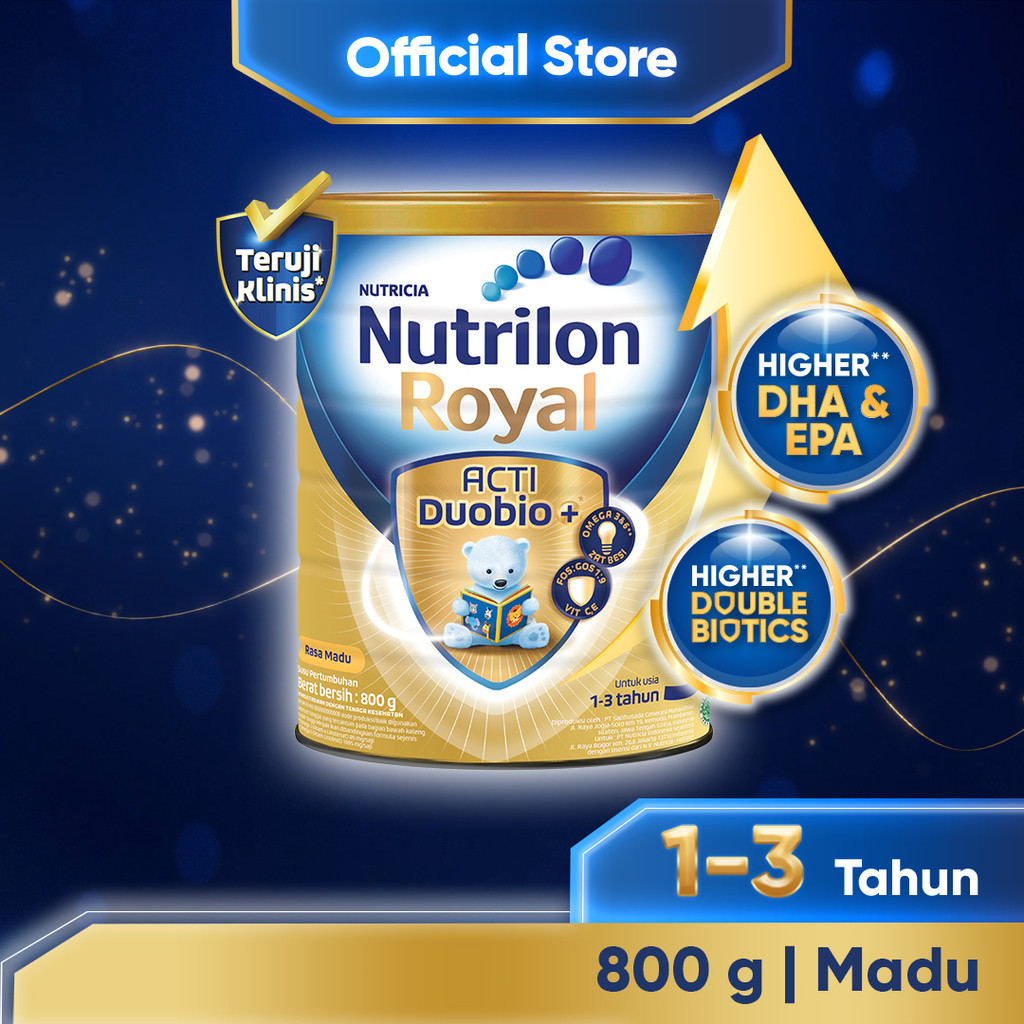 

Nutrilon Royal 3 Madu Susu Pertumbuhan 800 g