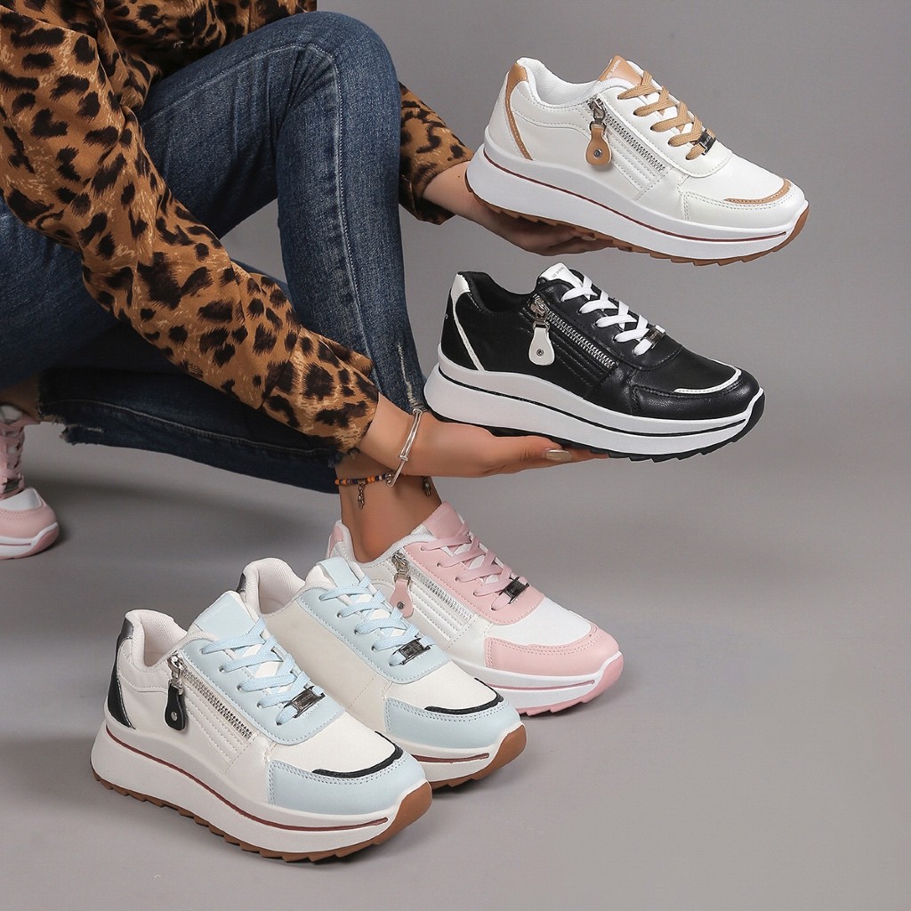 Gio Saverino Sneakers Korea Putih Wanita Janice
