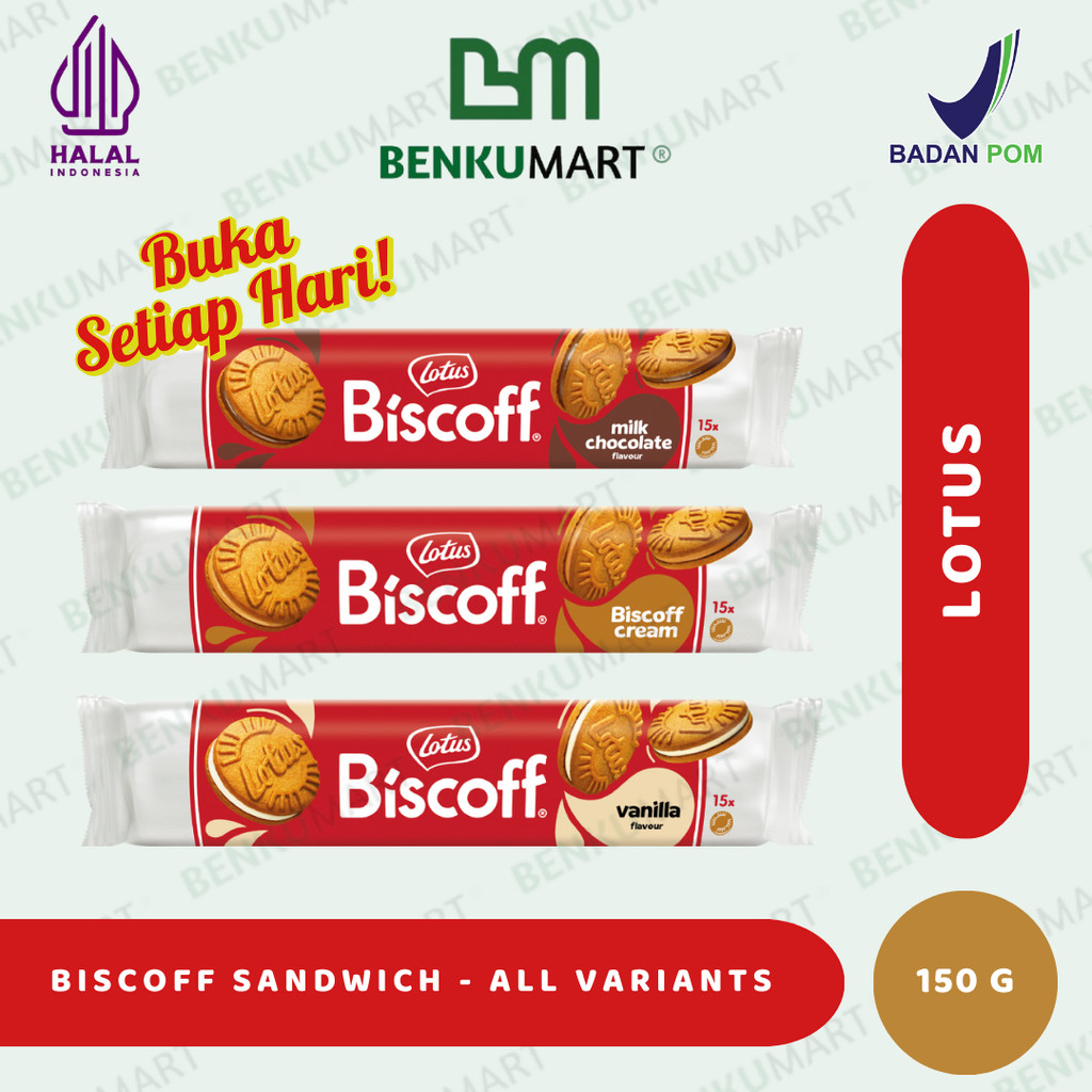 

Lotus Biscoff Sandwich Biscuits Cookies - All Variaants (150 gr)