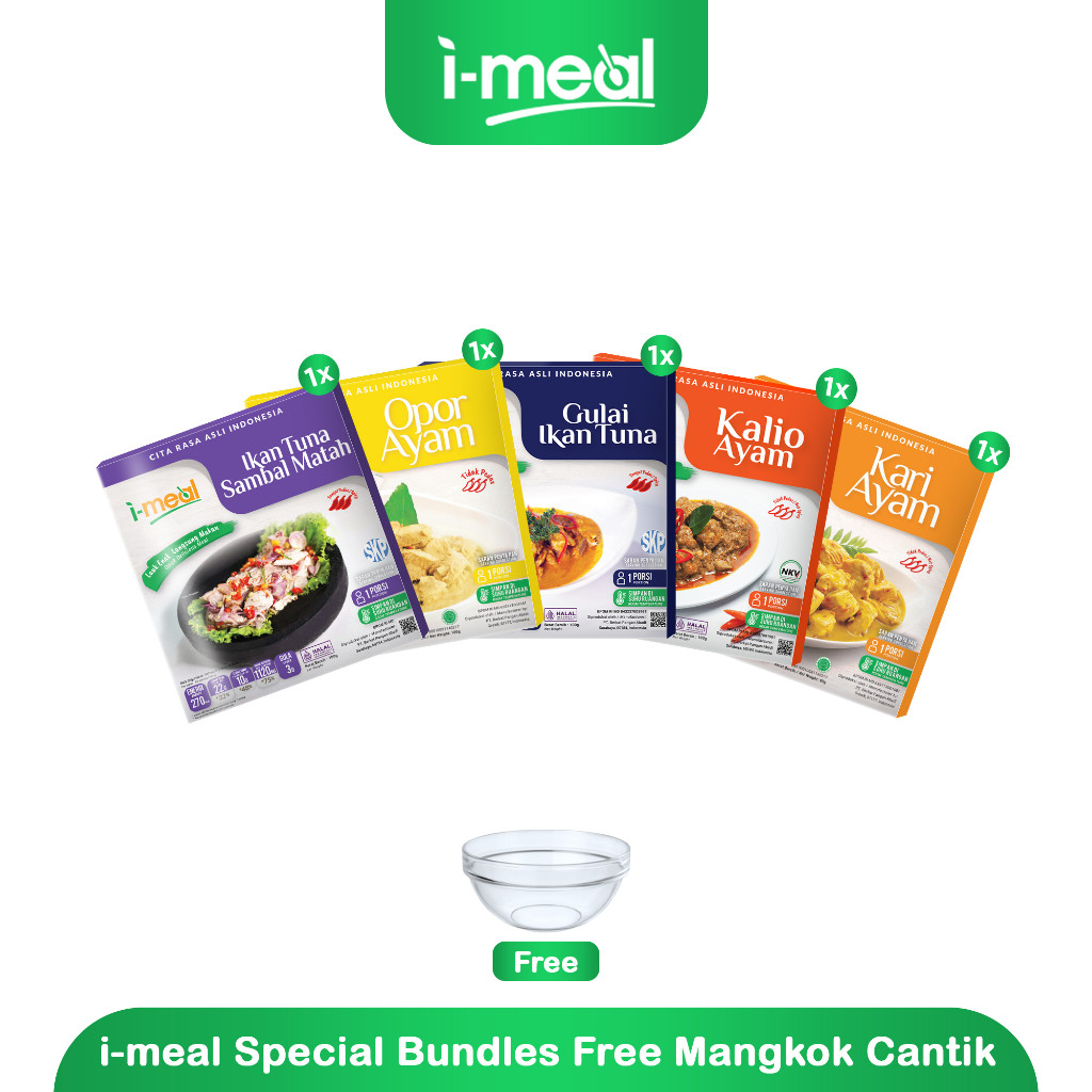 

PROMO!Paket 2 - Imeal Special Bundles Free Mangkok CantikREADY