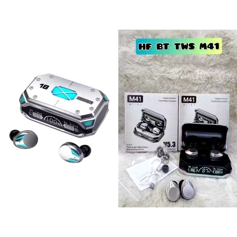 HEADSET BLUETOOTH TWS M41 FULL BASS STEREO EARPHONE