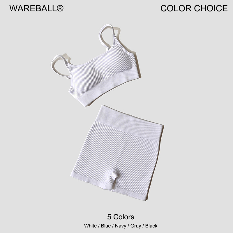 WAREBALL Seamless Yoga Set Female Women's Crop Top Bra Leggings 2PCS Women Outfit Fitness Gym Workou