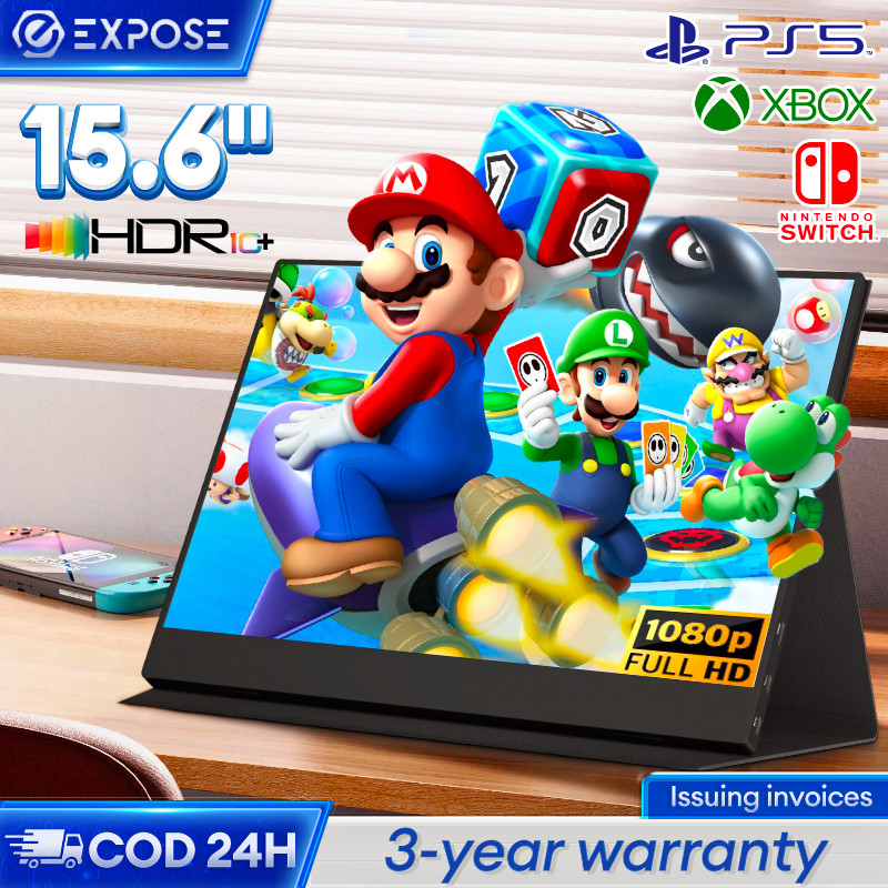 NEW Monitor 15.6 Inch Portable Monitor/1920*1080p/Gaming Monitor for Switch XBOX PS4 Phone Laptop PR