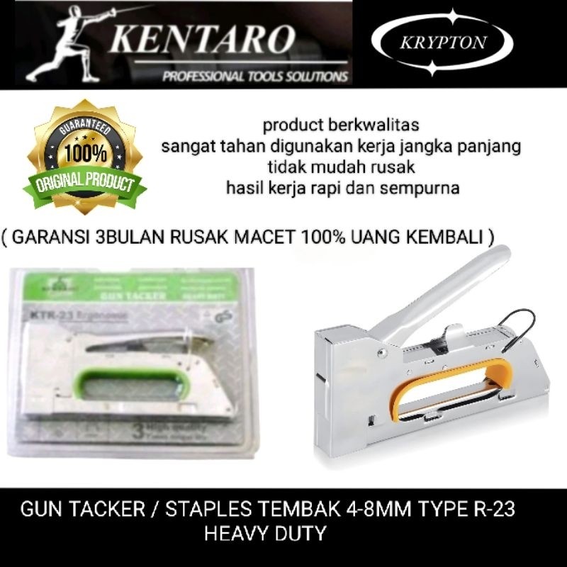 

Staples gun tacker TYPE R-23 (!model rapid ) heavy duty Kentaro japan qualityKRYPTON STORE