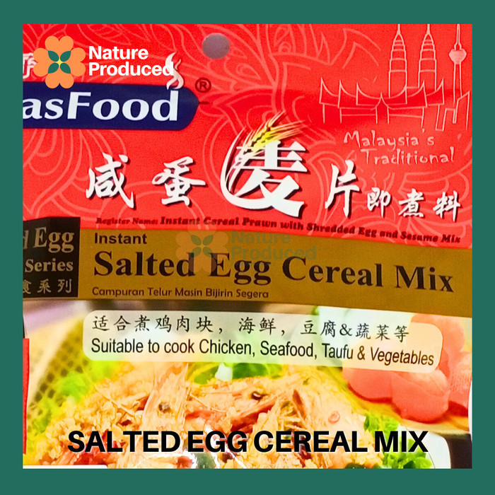 

MasFood Instant Salted Egg Cereal Mix Bumbu Instan Telur Asin
