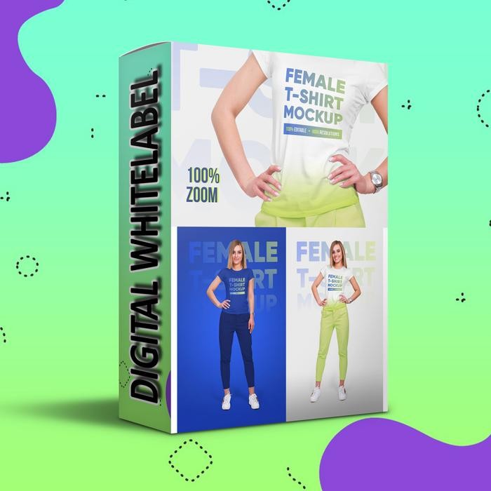 Mockup Kaos Elegan Wanita