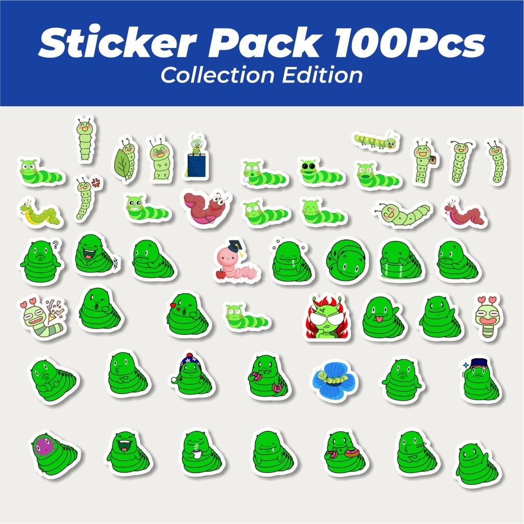 

Hot Hewan Ulat Bulu Sticker Lucu Anti Air Stikers Berperekat Waterproof Sticker Decal Buat Motor Helm Buku Journal Koper Casing HP Laptop Botol Minum