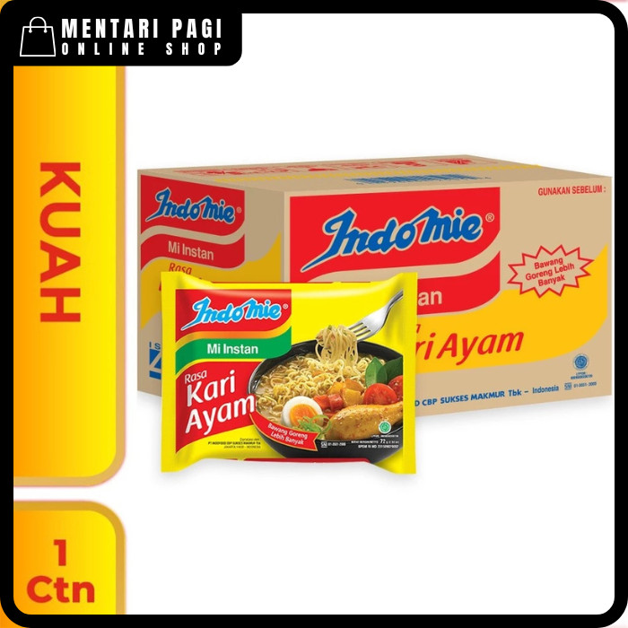 

1 Dus Isi 40 Pcs - Indomie Kuah Kari Ayam