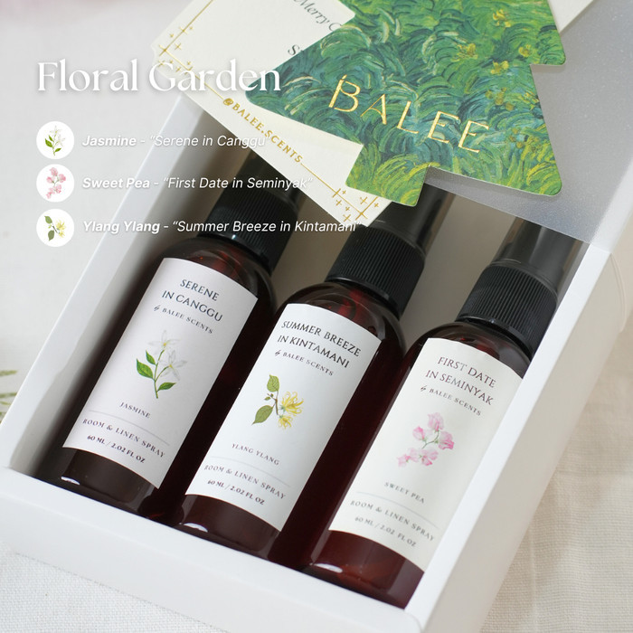 

SNOWFALL Gift Set by BALEE - 3 in 1 Room Spray Christmas Gift Set - Hampers Natal Aromaterapi Pewangi Ruangan Spray - Sleep Therapy