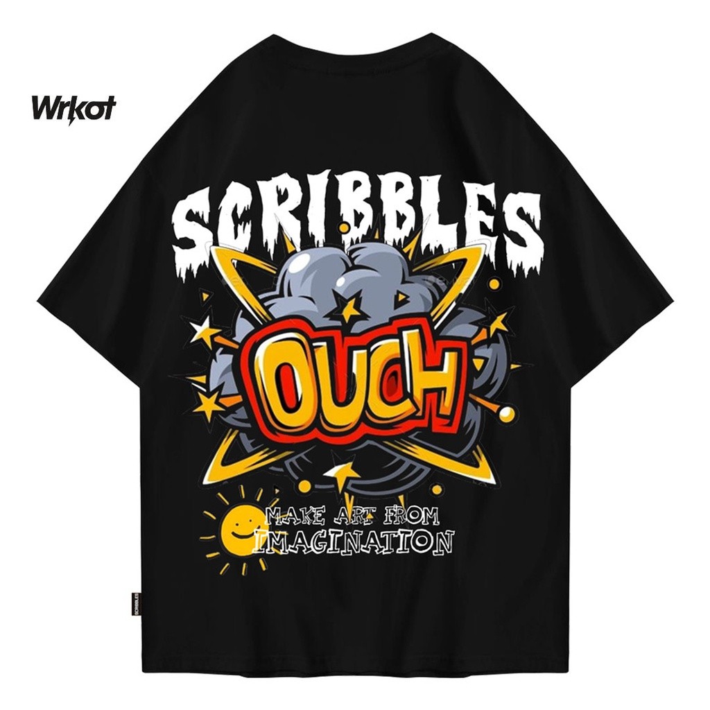 Workout Stretwear x Scribbles Tshirt Oversize Basic Hurted