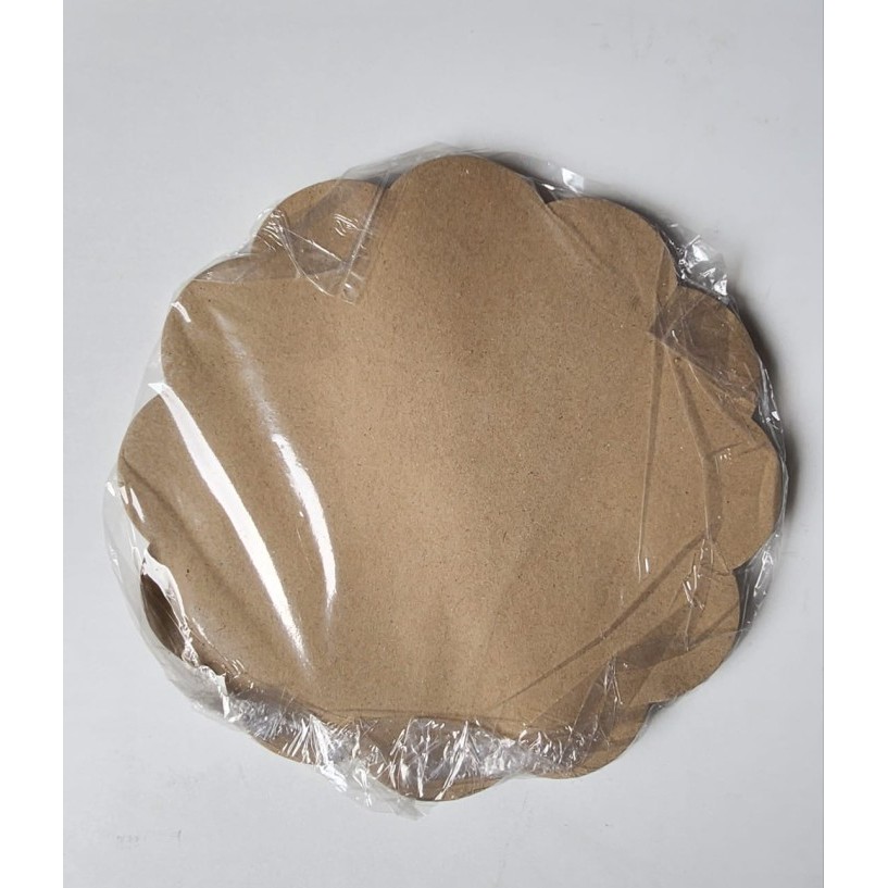 KERTAS NASI BUNGA BULAT ROMACO DIAMETER 27 CM @250LEMBAR - ROMACO HIJAU