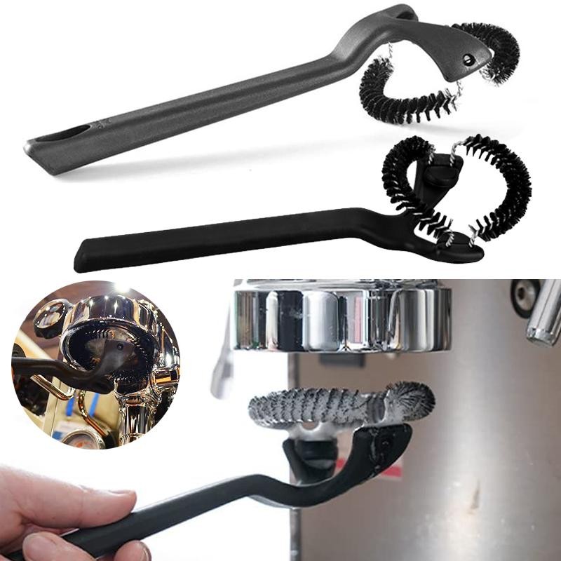 

51/53/54/58mm Bristles Cleaning Brush Group Head Espresso Coffee Machine Detachable 360° Nylon Cleaning Brush Grouphead