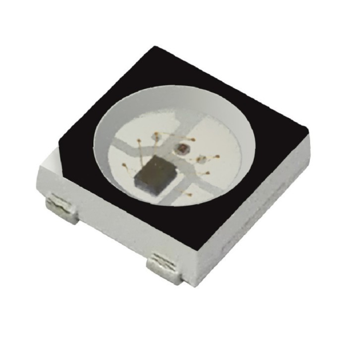 AMD99 WS2812B (4pins) 5050 SMD WS2812 Addressable Digital RGB LED Chip 5V - Hitam