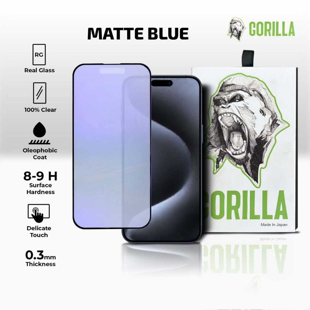 HC TEMPERED GLASS GORILLA ANTI BLUELIGHT IPHONE 15 PROMAX 16 PROMAX 15 PRO 14 PLUS 14 13 PRO 13 12 P