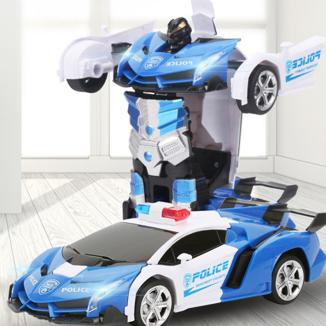 VIRAL MOBIL REMOT YANG BISA BERUBAH JADI ROBOT KEREN / MAINAN MOBIL ROBOT TRANSFORM KEREN