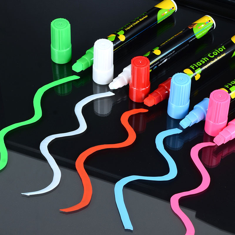 

8 Color 4pcs/Set Liquid Chalk Erasable LED Highlighter Fluorescent Marker Pen Art Painting For Whiteboard Advertisement Chalkboa
