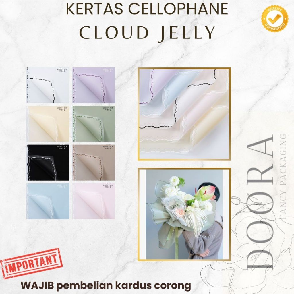 

Kertas Cellophane Buket Bunga Cloud Jelly