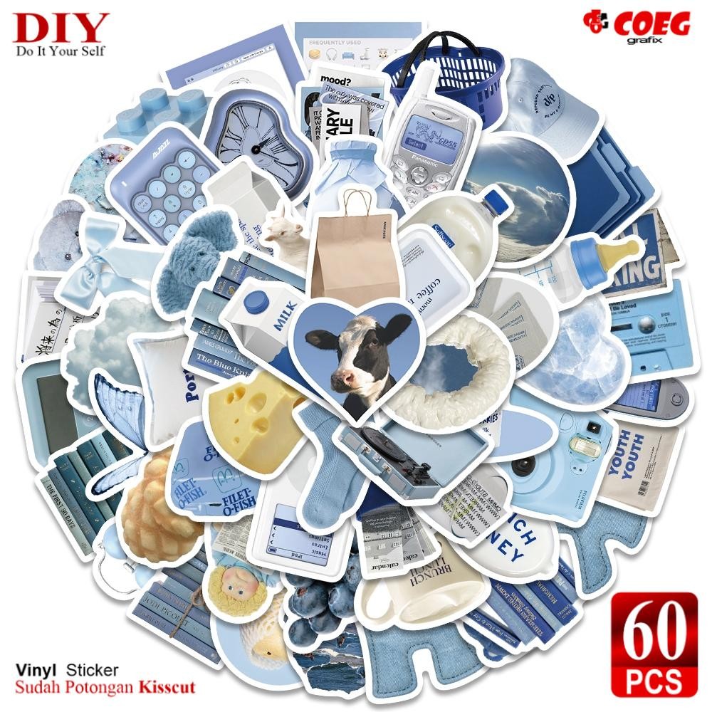 

Stiker Aesthetic Seri Biru CG40 | [60PCS] Decal Vinyl Anti Air | Sticker untuk Buku, Journal, Koper, Casing HP, Laptop, Helm, Motor