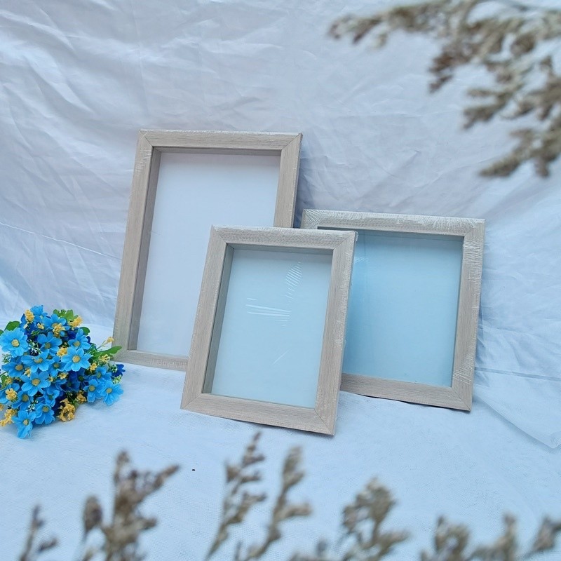 FRAME KAYU KOTAK MAHAR / PIGURA TERMURAH / KADO UNIK / FRAME FOTO PINUS BM34