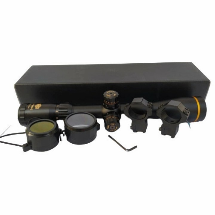 muraha TELESKOP HAKKO RING GOLD 3-9X40 TUBE OD 30 MM SUPER JERNIH TAHAN GETAR / SCOPE HAKKO RETIKEL 