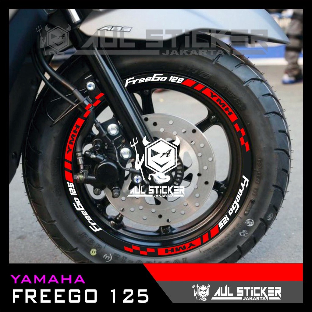 STICKER VELG YAMAHA FREEGO 125  DEPAN BELAKANG