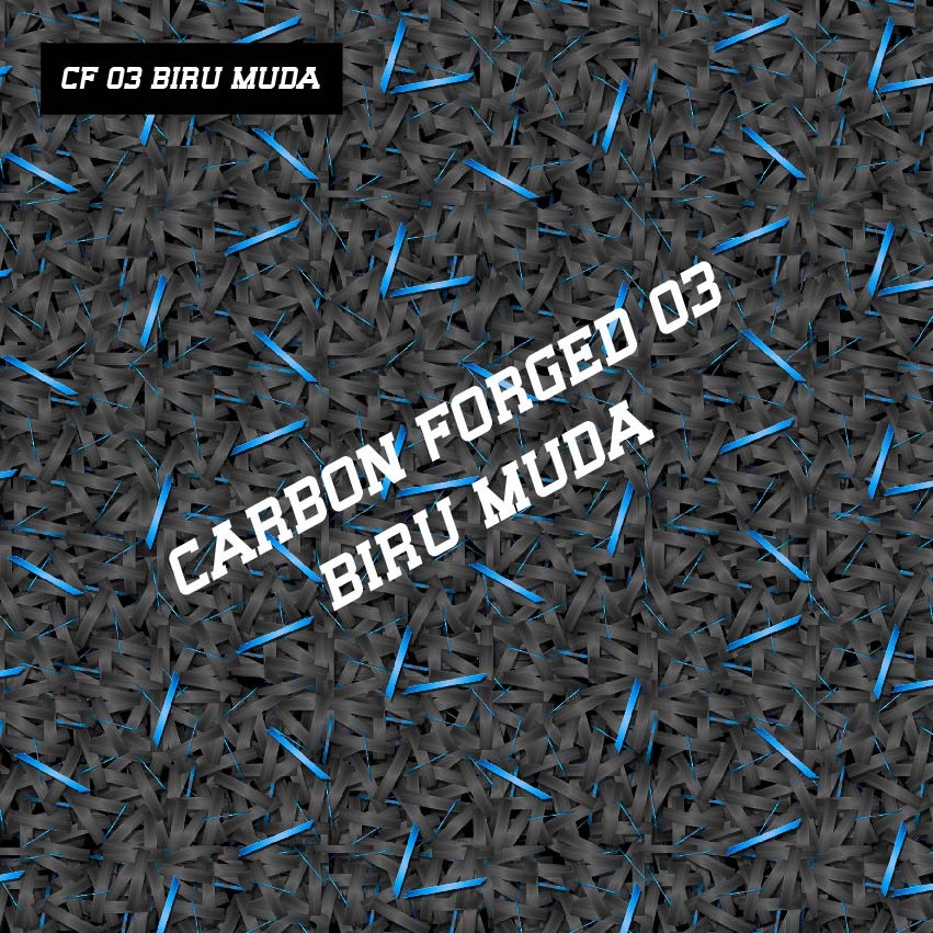 STIKER STICKER MOTIF KARBON CARBON FORGED TERMURAH , STIKER MOTIF SERAT CARBON FORGED CHOPPED WARNA 