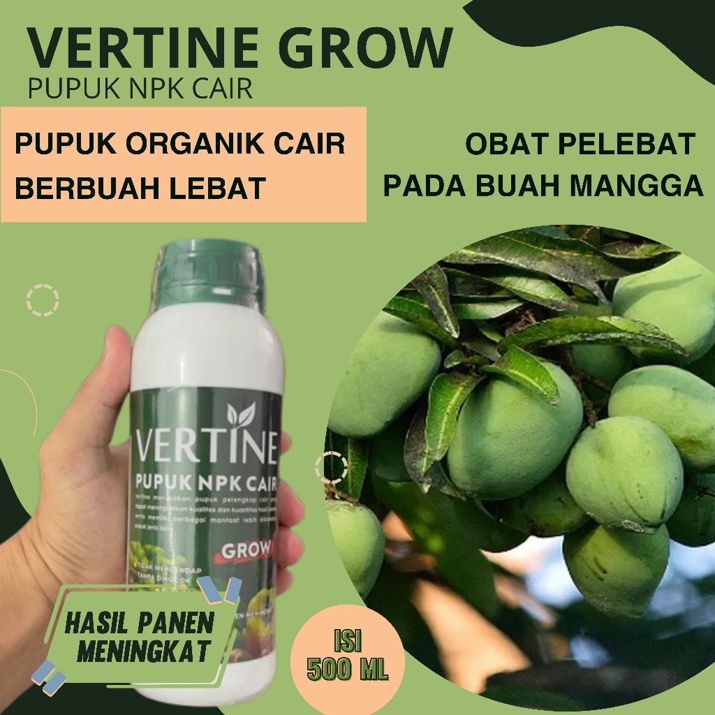 PRROMO OBAT PELEBAT BUAH MANGGA - VERTINE Obat Pemacu Pembuahan Buah Mangga - Obat Cair Meningkatkan