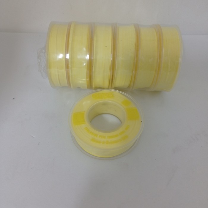 

SEAL TAPE warna kuning ONDA PANJANG 15 M 1/2 INCH