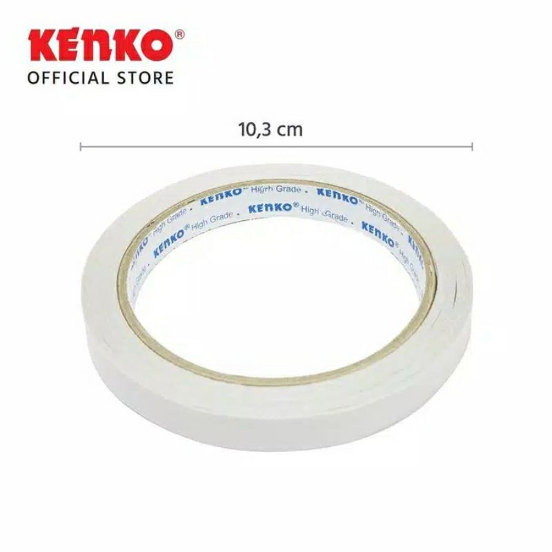 

KENKO double tape 12mm 1/2"inch blue core 1Pcs SAJA