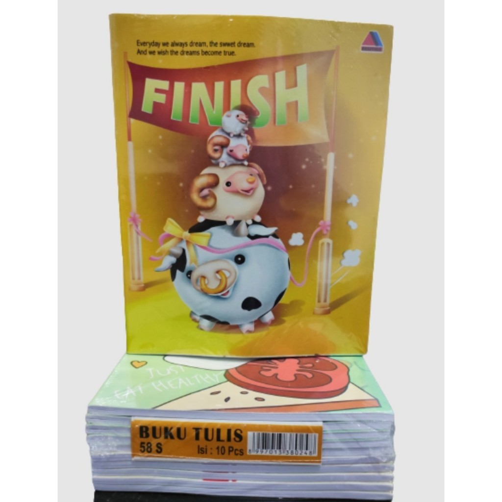 

Buku tulis merk Segitiga isi 58 Lbr