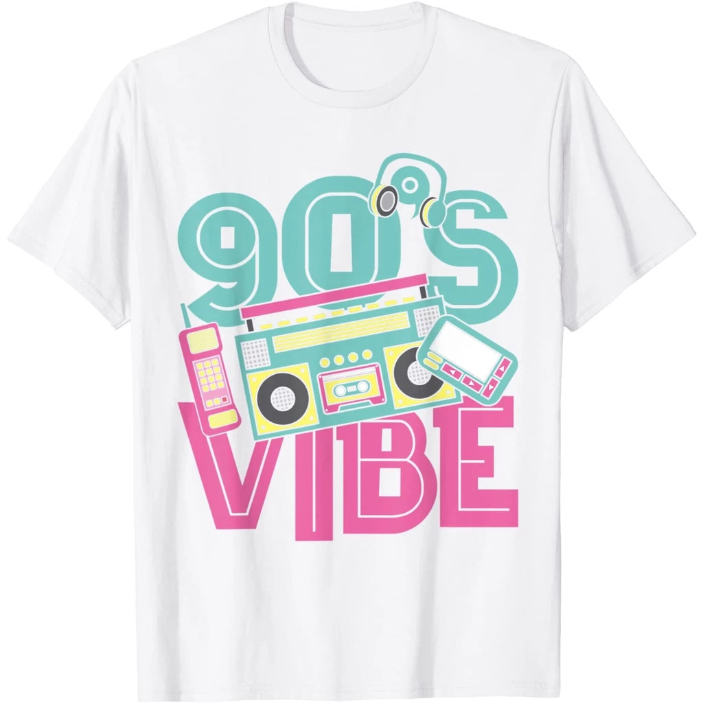 Baju Kaos 90s Vibe Retro 1990s Music 90s Masquerade 90s T-Shirt - Baju - Kaos - Baju Kaos - Baju Kao