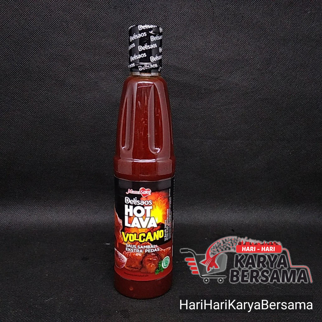 

SAUS SAMBAL MAMA SUKA DELISAOS HOT LAVA VOLCANO BOTOL 260ML