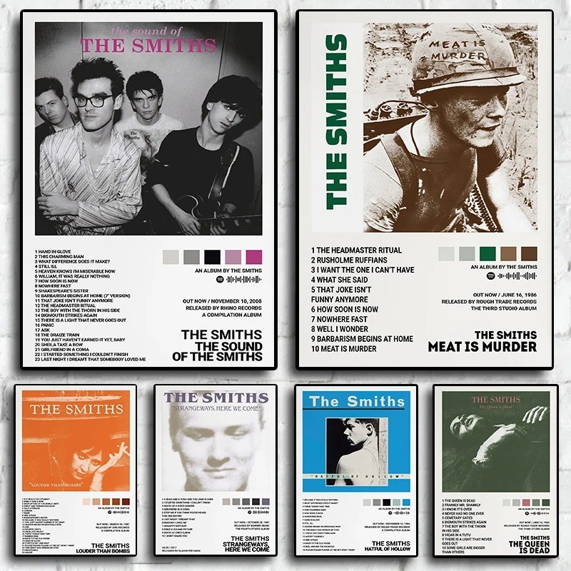 

The Smiths Classics Rock Band Music Album Covers Art Home Wall Decor Pictures For Room Bar Canvas Painting Print Posters Gift