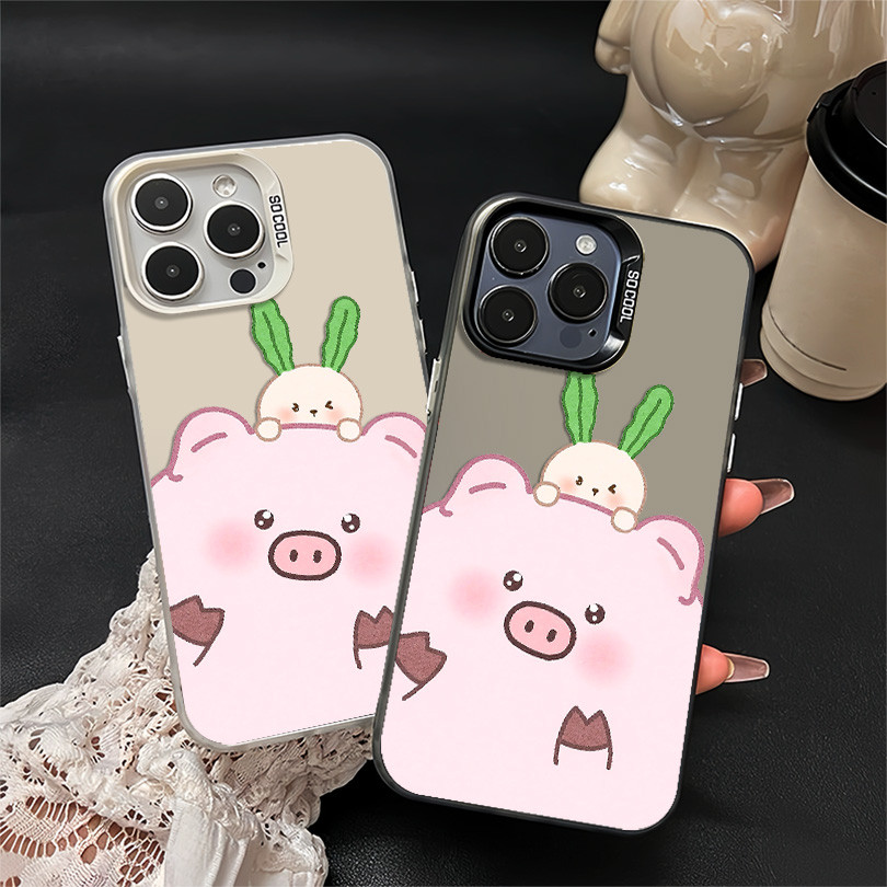 Kelinci dan Babi Premium Matte Hard Case Hp OPPO A60 A16 A58 A18 A54 A15 A57 A15 A92020 A31 A12 A38 