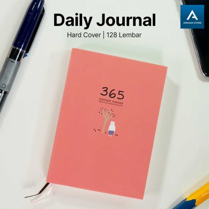 

buku diary aesthetic daily journal hard cover catatan jurnal