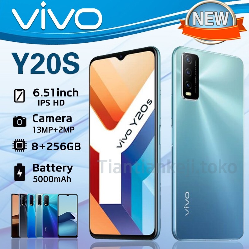 RB9 {Versi pamungkas} HP VIVO Y20s G Ram 8/256GB Smartphone LET 6.51 inches Dual SIM
