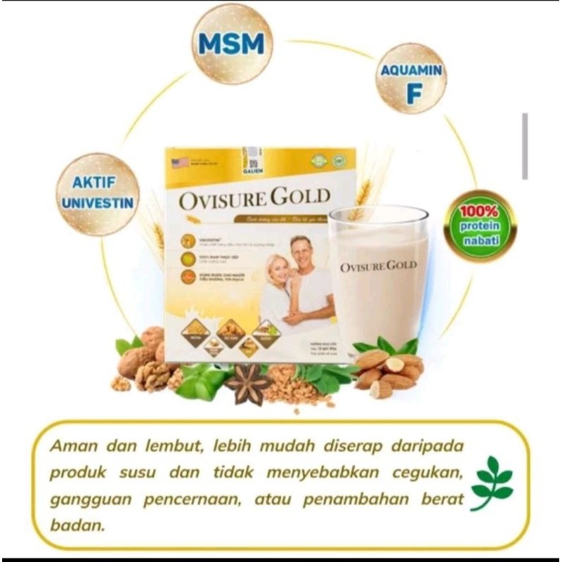 

Harga Per 1 Box ) OVISURE GOLD Susu USA Original Susu Untuk Tulang Dan Sendi