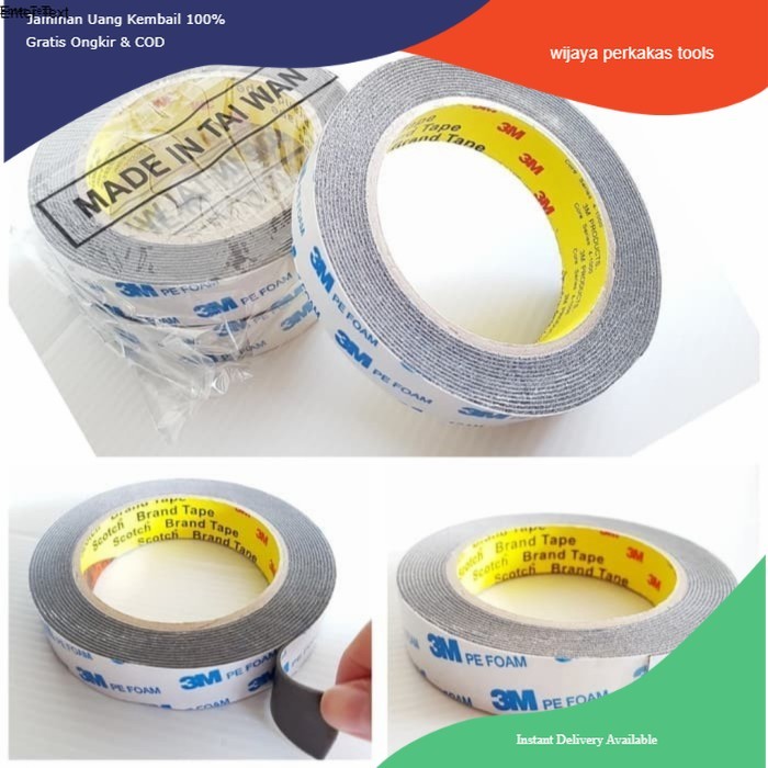 

DOUBLE TAPE 3M FOAM 2CM×4.5 METER FOAM PUTIH